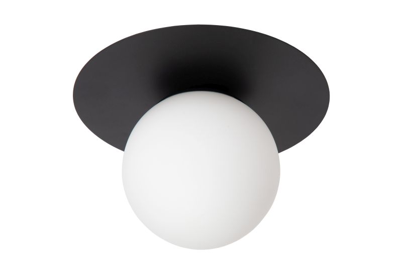 Lucide TRICIA - Zapustené stropné svietidlo - Ø 25 cm - 1xE27 - Čierne